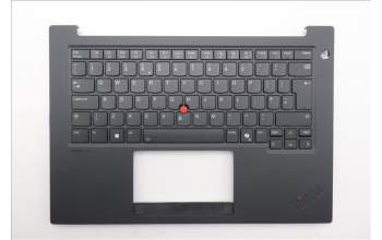 Lenovo 5M11T55226 C-Cover with keyboard, UK English, Black, Backlight, Smart Card Reader, UK