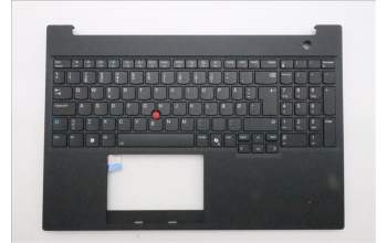 Lenovo 5M11T55257 C-Cover with keyboard, Danish, Black, Backlight, Number Pad, UK