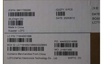 Lenovo 5M11T55290 MECH_ASM BL KB NP BK ITA LTN