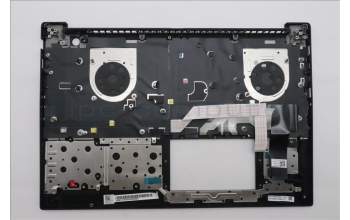 Lenovo 5M11T55305 C-Cover with keyboard, Nordic, Black, Backlight, Number Pad, UK