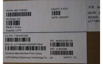 Lenovo 5M11T55323 MECH_ASM BL KB NP BK SWS LTN