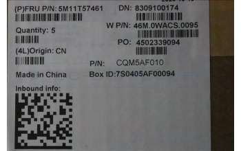 Lenovo 5M11T57461 MECH_ASM NoNFC CCvr+NORDIC KB ASM,LTN