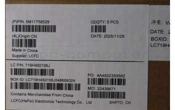 Lenovo 5M11T58529 MECH_ASM BL KB NP BK WW SLV CHY