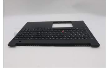 Lenovo 5M11T58531 C-Cover with keyboard, Spanish, Black, WWAN, Number Pad, UK