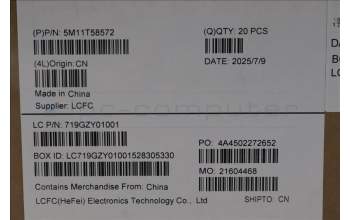 Lenovo 5M11T58572 MECH_ASM MECH_ASM ILL POWER_BTN W FPR BK