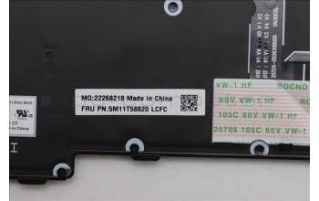 Lenovo 5M11T58820 MECH_ASM BKLT KB NP BK EURO ENG LTN