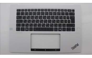 Lenovo 5M11T58909 C-Cover with keyboard, Bulgarian, White, FingerPrint, UK