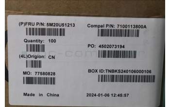 Lenovo 5M20U51213 MECHANICAL SYS_CVR_FRT_CAP_L_Eclipse BLK