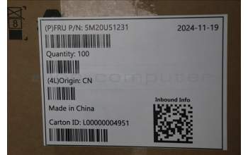 Lenovo 5M20U51231 MECHANICAL FXN,RPL-R/S IC towerRIOshield
