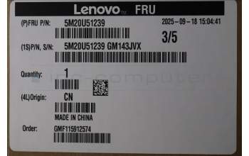 Lenovo 5M20U51239 MECHANICAL ARL-S W880 P3 Tower G2 RIO sh