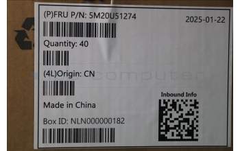 Lenovo 5M20U51274 MECHANICAL FXN,RPL-H N30sGen5 RIO shield