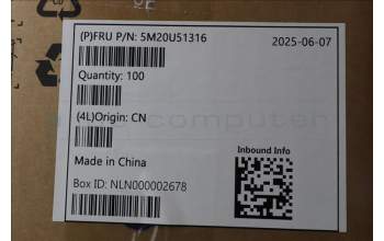 Lenovo 5M20U51316 MECHANICAL FXN,IC 08AKP10 RIO shield