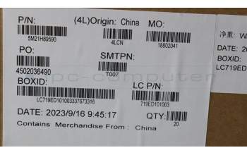 Lenovo 5M21H89590 MECHANICAL FRU KX3D1_DUMMY_SHUTTER