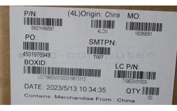Lenovo 5M21H89597 MECHANICAL FRU X13G4_SIM_TRAY_BLK_ASSY