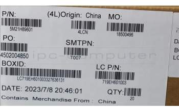 Lenovo 5M21H89601 MECHANICAL FRU KX3B0_SHUTTER_SUB_ASSY