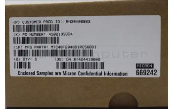 Lenovo 5M30V06883 MEMORY RDIMM,64GB,DDR5,5600,Micron