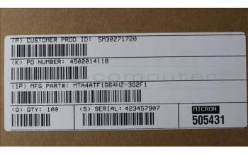Lenovo 5M30Z71720 MEMORY SODIMM,8GB,DDR4,3200,Micron