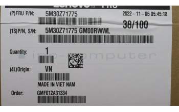 Lenovo 5M30Z71775 MEMORY SODIMM,8GB,DDR5,4800,Samsung