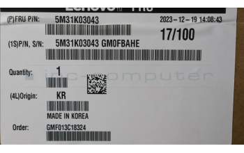 Lenovo 5M31K03043 MEMORY ECC SODIMM,32G,DDR5,5600,SK Hynix
