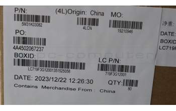Lenovo 5M31K03082 MEMORY SODIMM,16GB,DDR5,OC6400,Tigo