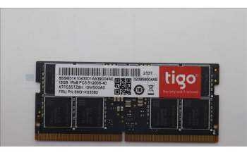 Lenovo 5M31K03082 MEMORY SODIMM,16GB,DDR5,OC6400,Tigo