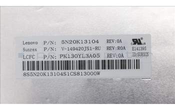Lenovo 5N20K13104 NB_KYB RU-T6G1-JME-LightSilverF-KB