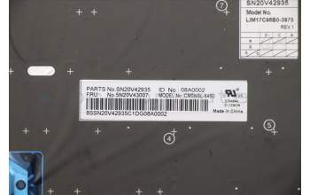 Lenovo 5N20V43007 NB_KYB CMSK-CS20,BK-NBL,CHY,BEL