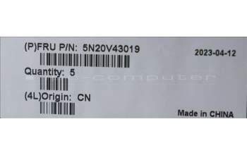 Lenovo 5N20V43019 NB_KYB CMSK-CS20,BK-NBL,CHY,POR