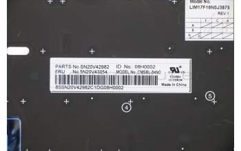 Lenovo 5N20V43054 NB_KYB CMSK-CS20,BK-BL,CHY,NOR