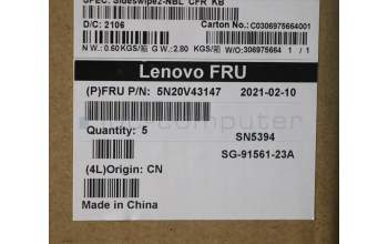 Lenovo 5N20V43147 NB_KYB CMSK-CS20,BK-NBL,LTN,058 FRA
