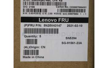 Lenovo NB_KYB CMSK-CS20,BK-NBL,LTN,058 FRA para Lenovo ThinkPad X13 (20UF/20UG)