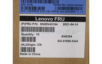 Lenovo 5N20V43164 NB_KYB CMSK-CS20,BK-NBL,LTN,RUS