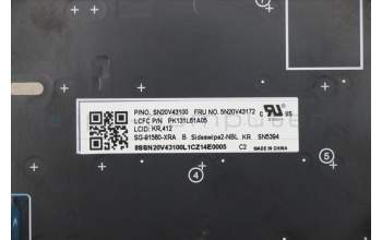 Lenovo 5N20V43172 NB_KYB CMSK-CS20,BK-NBL,LTN,KOR