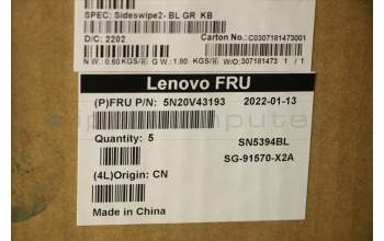Lenovo 5N20V43193 NB_KYB CMSK-CS20,BK-BL,LTN,GRE