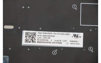 Lenovo 5N20V43651 NB_KYB CMSK-CS20,SV-BL,LTN,CZE/SLK