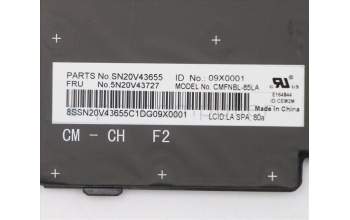 Lenovo 5N20V43727 NB_KYB CMFL-CS20,BK-NBL,CHY,LA SPA
