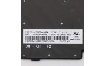 Lenovo 5N20V43756 NB_KYB CMFL-CS20,BK-NBL,CHY,EST