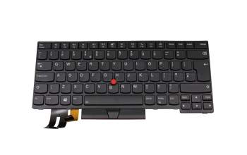 5N20V43784 teclado original Lenovo UK (Inglés) negro/negro con retroiluminacion y mouse-stick
