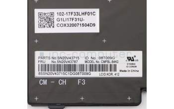 Lenovo 5N20V43787 NB_KYB CMFL-CS20,BK-BL,CHY,KOR