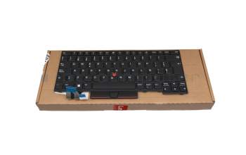 5N20V43877 teclado original Lenovo SP (español) negro/negro con mouse-stick