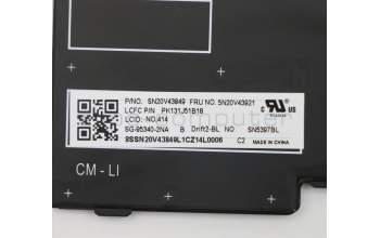 Lenovo 5N20V43921 NB_KYB CMFL-CS20,BK-BL,LTN,NOR