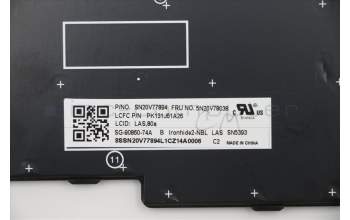 Lenovo NB_KYB CMNM-CS20,BK-NBL,LTN,LA SPA para Lenovo ThinkPad P15s (20T4/20T5)
