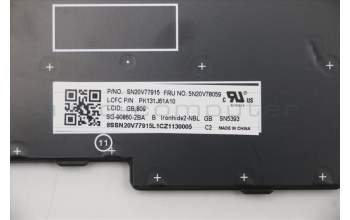 Lenovo 5N20V78059 NB_KYB CMNM-CS20,BK-NBL,LTN,UKE
