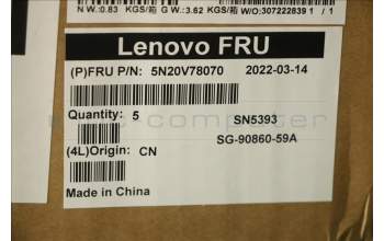 Lenovo 5N20V78070 NB_KYB CMNM-CS20,BK-NBL,LTN,CZE/SLK