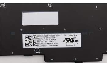 Lenovo 5N20V78157 NB_KYB CMNM-CS20,BK-NBL,PXM,HBW