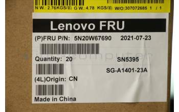 Lenovo NB_KYB CS20L FULL KBD LTN,NBL,B,058 FRA para Lenovo ThinkPad L14 Gen 1 (20U5/20U6)