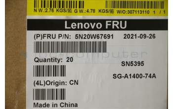 Lenovo NB_KYB CS20L FULL KBD LTN,NBL,B,LA SPA para Lenovo ThinkPad L14 Gen 1 (20U1/20U2)