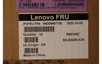 Lenovo 5N20W67700 NB_KYB CS20L FULL KBD LTN,NBL,B,GRE