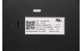 Lenovo 5N20W67705 NB_KYB CS20L FULL KBD LTN,NBL,B,NOR