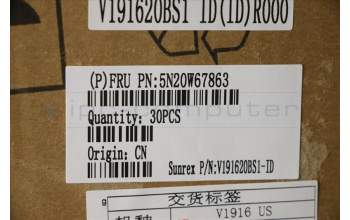 Lenovo 5N20W67863 NB_KYB CS20L FULL KBD SRX,BL,B,IND ENG